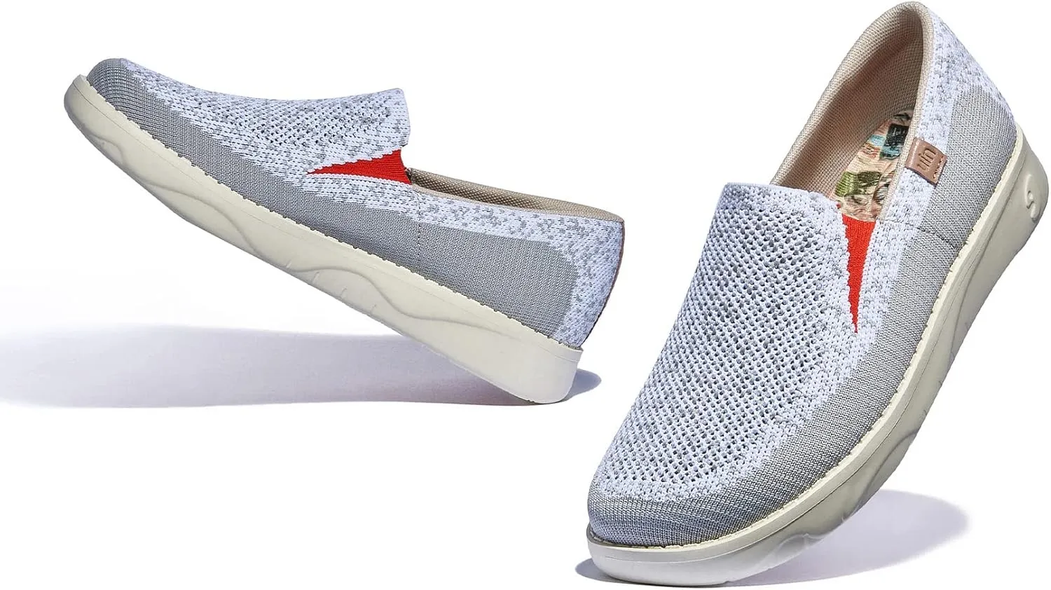 UIN Women's Art Painted Loafers Slip On Casual Travel Shoes Lightweight Comfort Walking Fashion Sneaker Tarragona Series