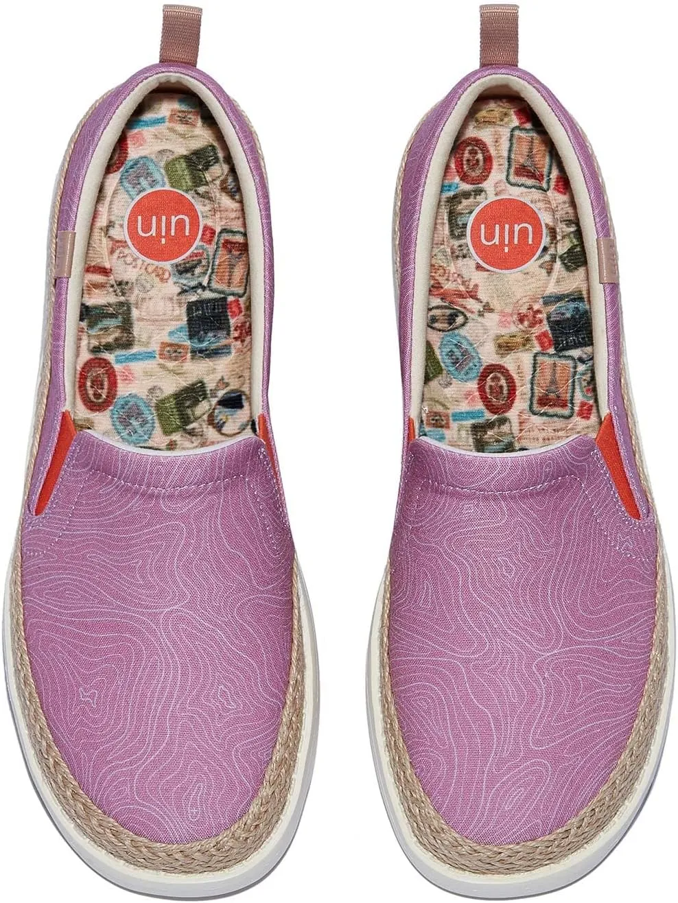 UIN Women's Art Painted Loafers Slip On Casual Travel Shoes Lightweight Comfort Walking Fashion Sneaker Tarragona Series