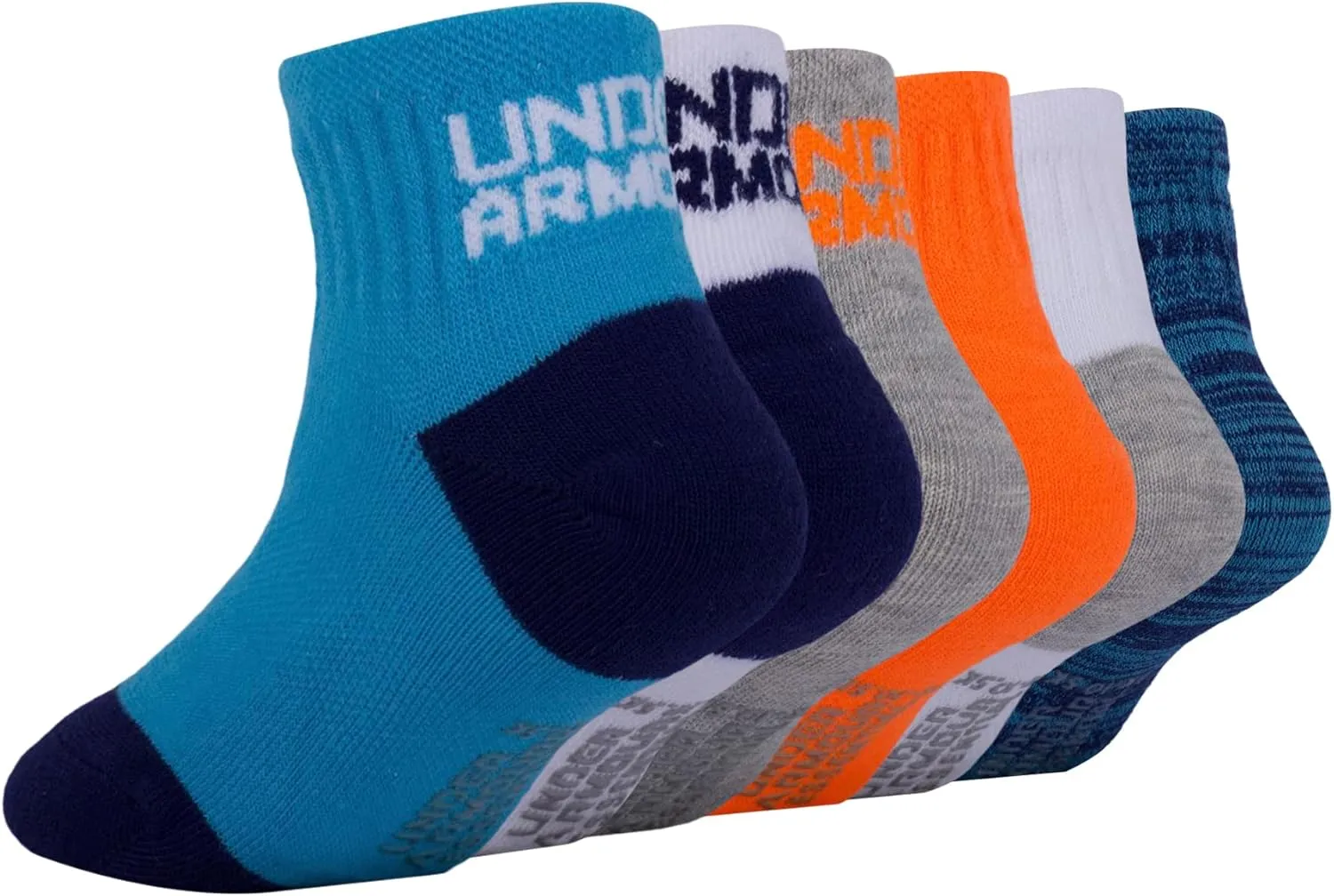 Under Armour Baby Boys Multi Pack Basic Essential Quarter Sock
