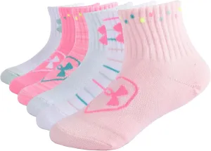 Under Armour Girls' Multi Pack Quarter Sock