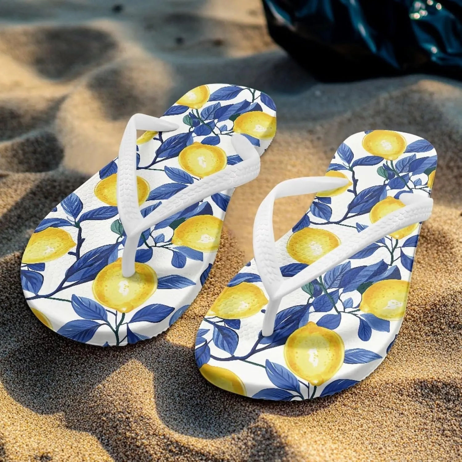 UNICEU Womens Flip Flops Casual Comfortable Soft Footbed Beach Thong Sandals Non-Slip Quick Dry Bathroom Shower Shoes