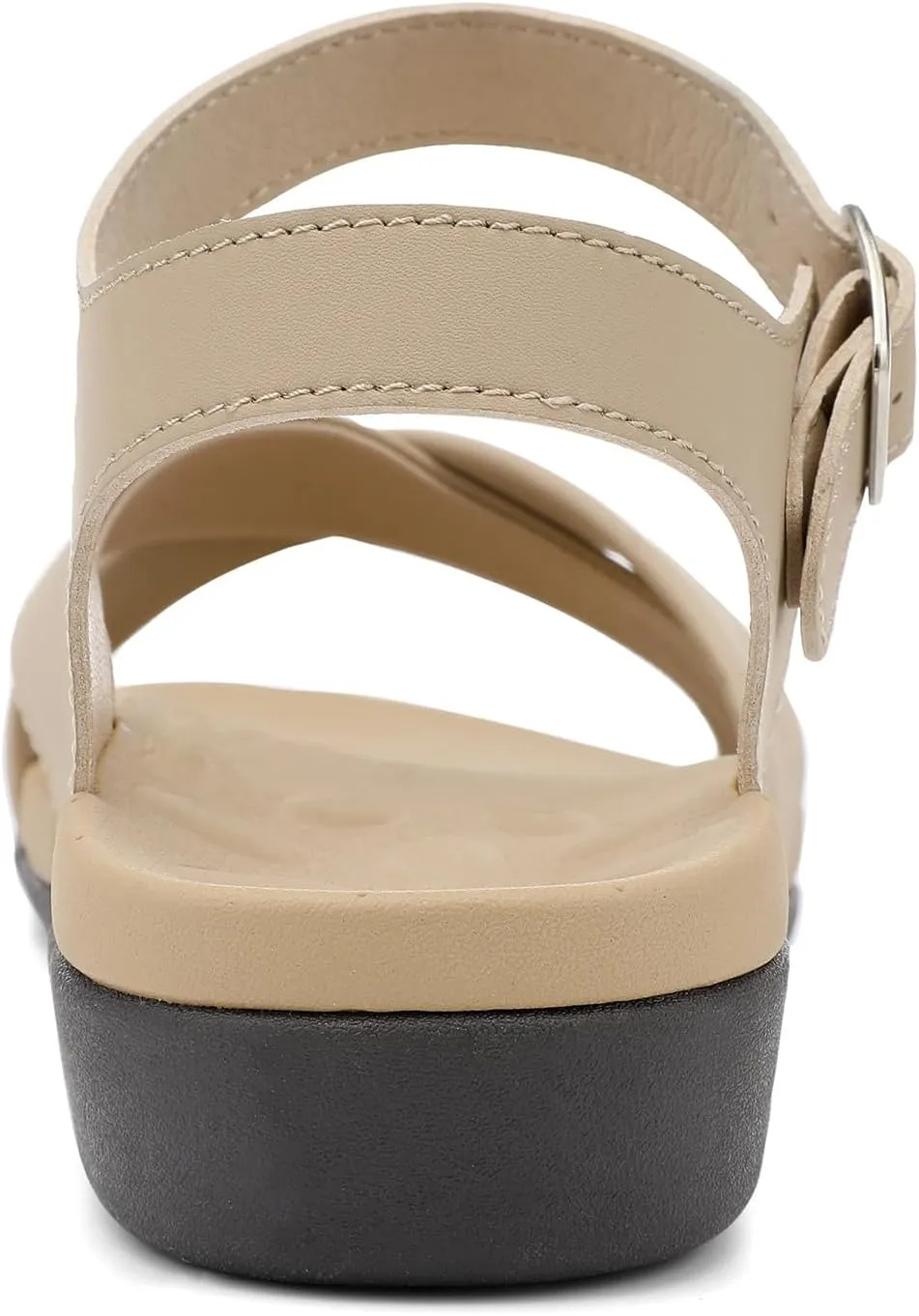 UTENAG Women's Comfortable Walking Flat Sandals Arch Support Ankle Strap Strappy Sandals