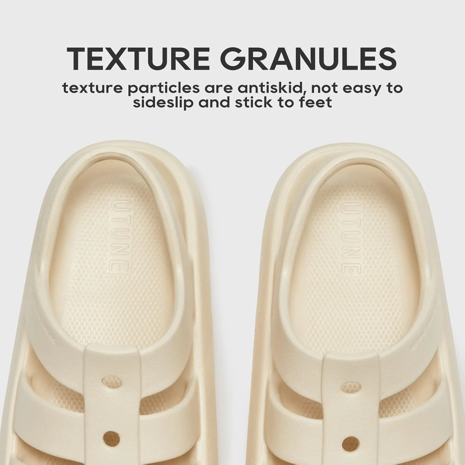 utune Sandals For Women,Casual Open Toe Cloud Slide Sandals Soft Thick Sole Non-Slip Indoor Outdoor Summer Sandal