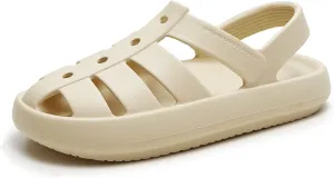 utune Sandals For Women,Casual Open Toe Cloud Slide Sandals Soft Thick Sole Non-Slip Indoor Outdoor Summer Sandal