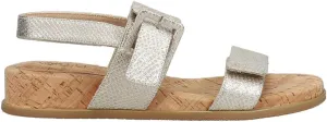 VANELi Womens Nelly Metallic Slingback Casual Sandals Casual Low Heel 1-2" - Silver