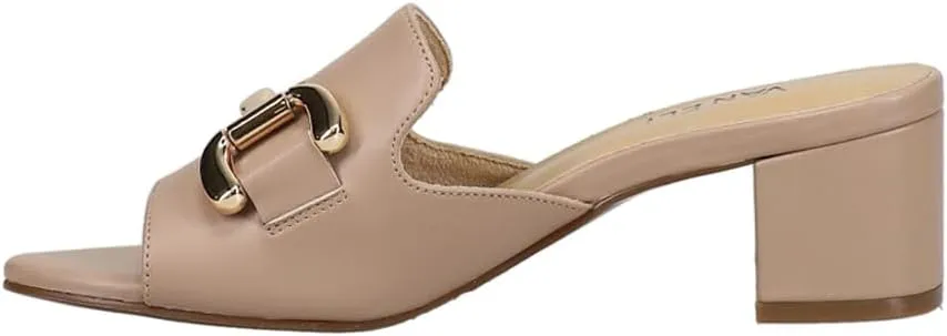 VANELi Womens Oksana Block Dress Sandals Low Heel 1-2" - Brown