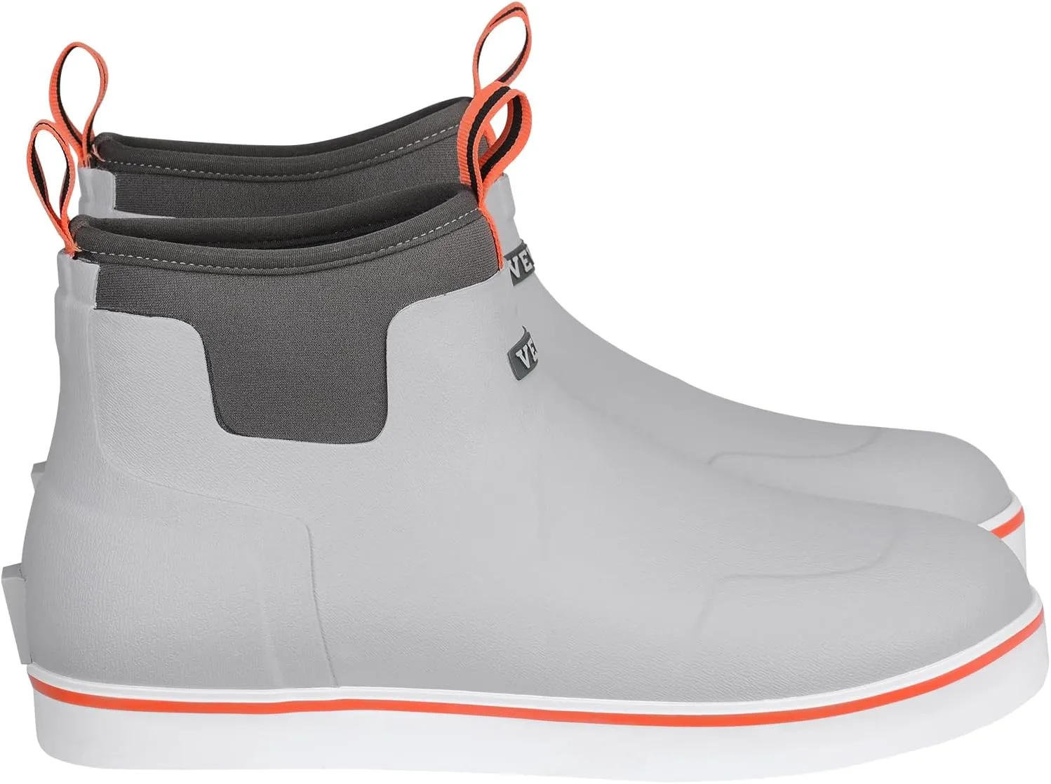 VEVOR Men's Deck Waterproof Fishing Rain, Anti-Slip Ankle Rubber Outdoor Work Shoes, Gardening Insulated Mud Boots Footwear, Lightweight & Durable, for Manufacturing, Farming, Size 9 US