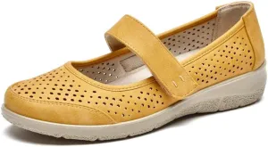 VJH confort Mary Jane Flats Orthopedic Shoes Women's,Breathable Slip-On Light Weight Comfort Orthotic Casual Walking Shoes
