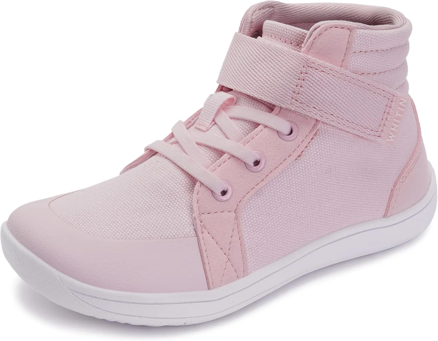 WHITIN Little/Big Kid Wide High Top Barefoot Shoes | Street-Style Minimalist Sneakers for Boys/Girls | Natural & Healthy Fit