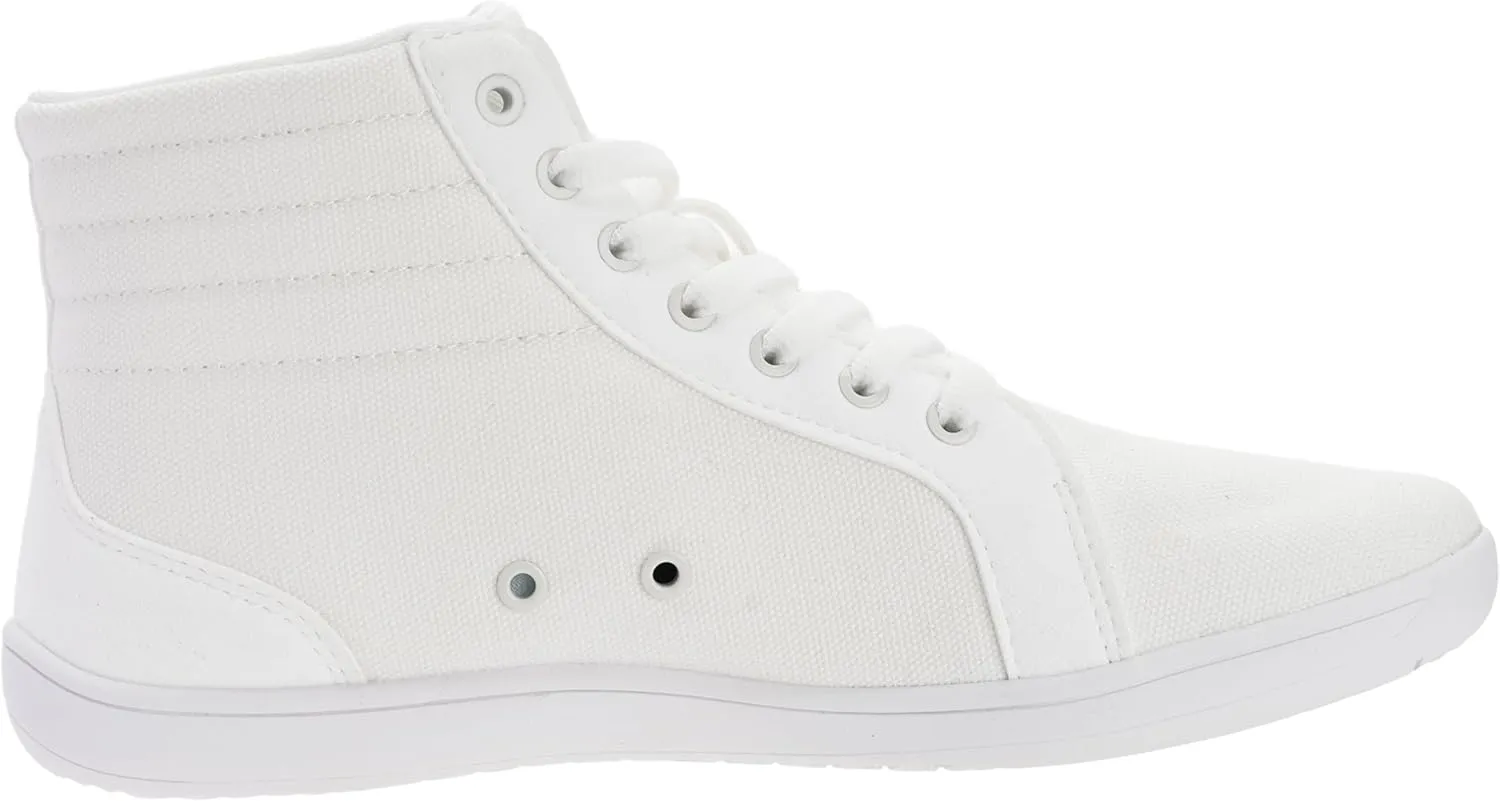 WHITIN Women's Wide High-Top Canvas Barefoot Sneakers | Minimalist Street-Ready Fit | Comfort-Forward Ankle Support