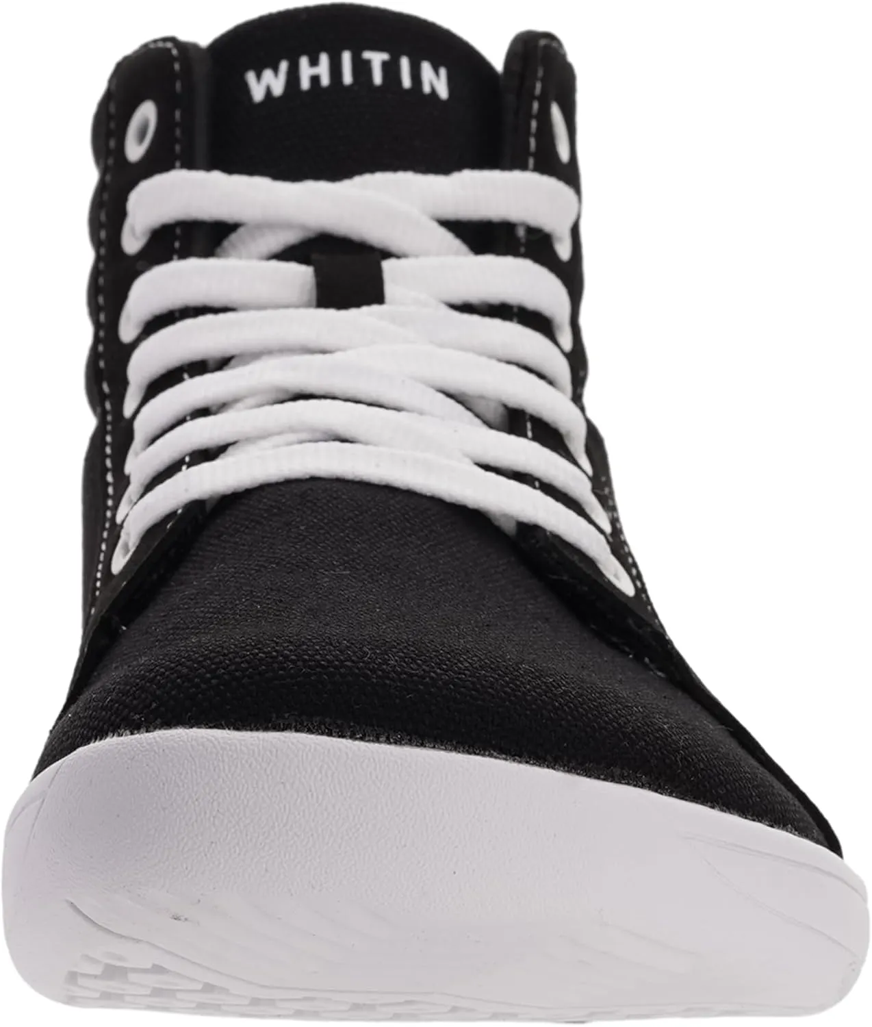 WHITIN Women's Wide High-Top Canvas Barefoot Sneakers | Minimalist Street-Ready Fit | Comfort-Forward Ankle Support