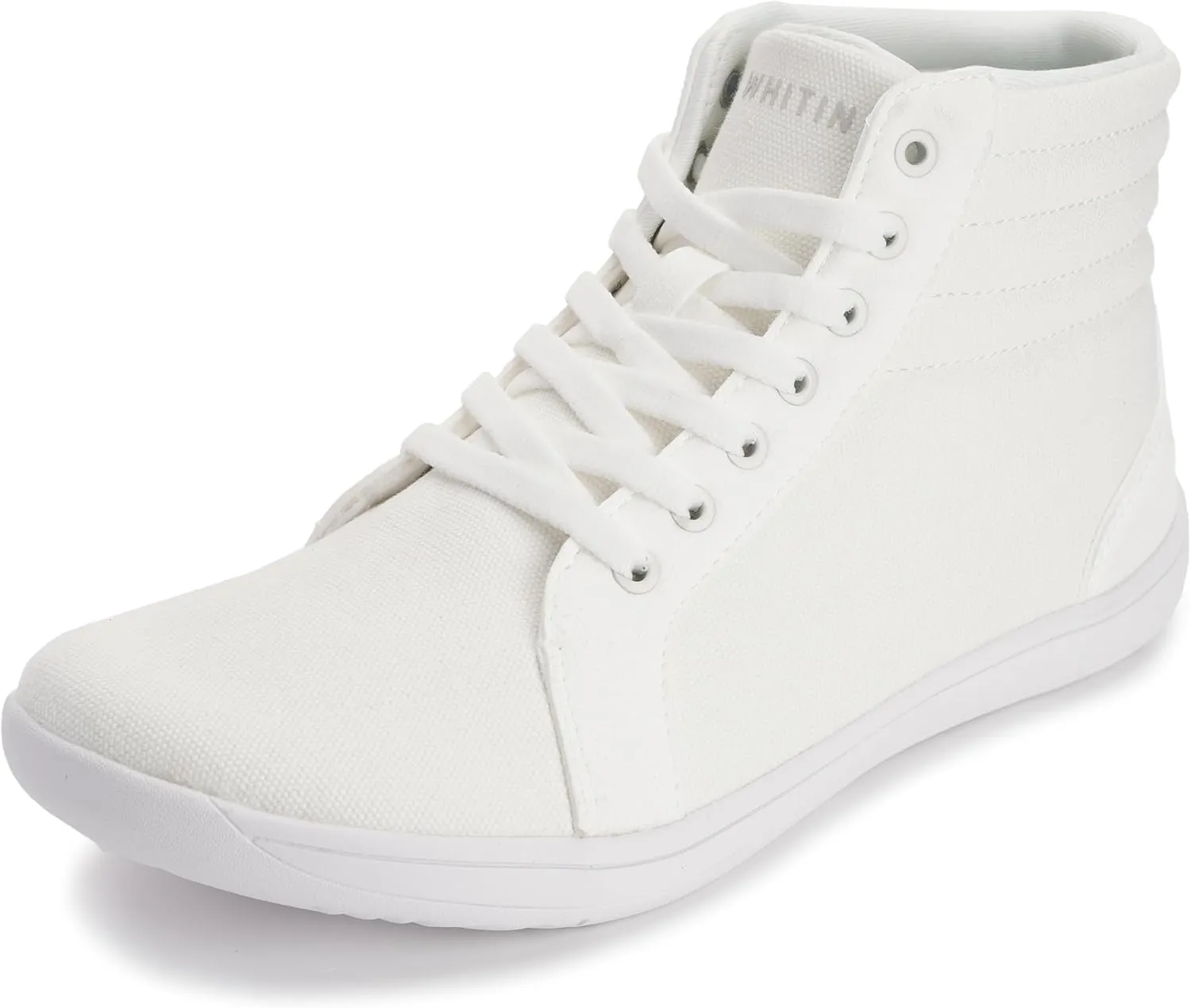 WHITIN Women's Wide High-Top Canvas Barefoot Sneakers | Minimalist Street-Ready Fit | Comfort-Forward Ankle Support