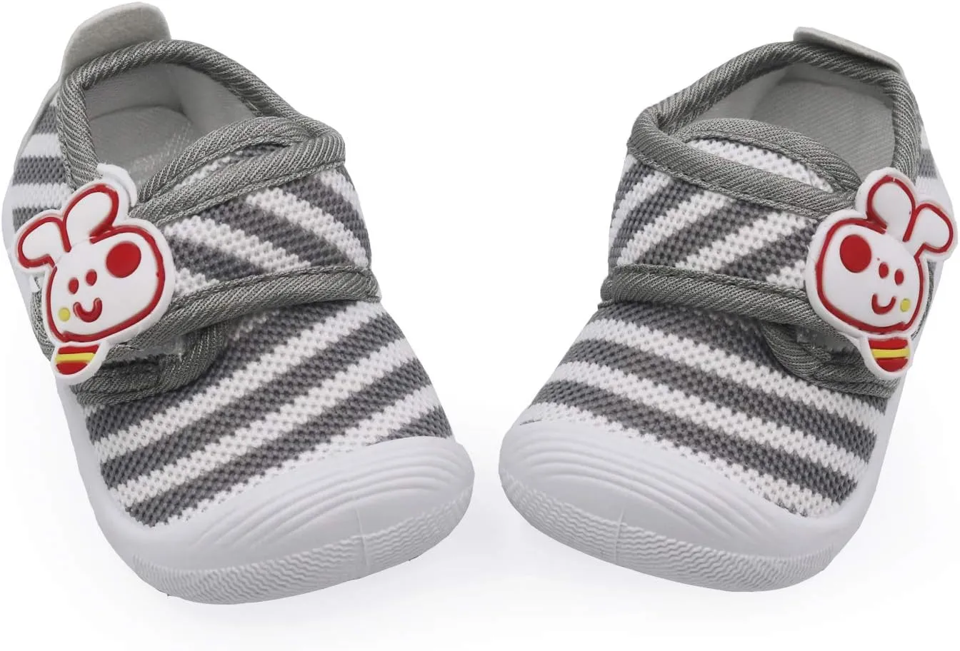 WILLFUN Toddler Squeaky Shoes Baby Boy Girl First-Walking Sneakers Infant Soft Sole Little Kid Trainers for 0-3-Year-old First Walkers