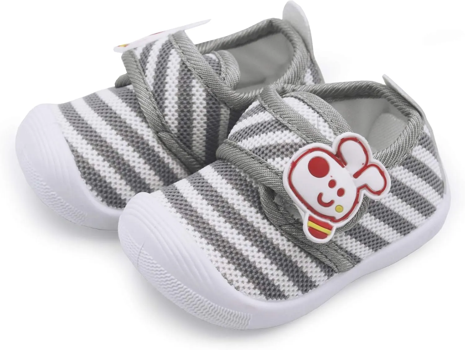 WILLFUN Toddler Squeaky Shoes Baby Boy Girl First-Walking Sneakers Infant Soft Sole Little Kid Trainers for 0-3-Year-old First Walkers