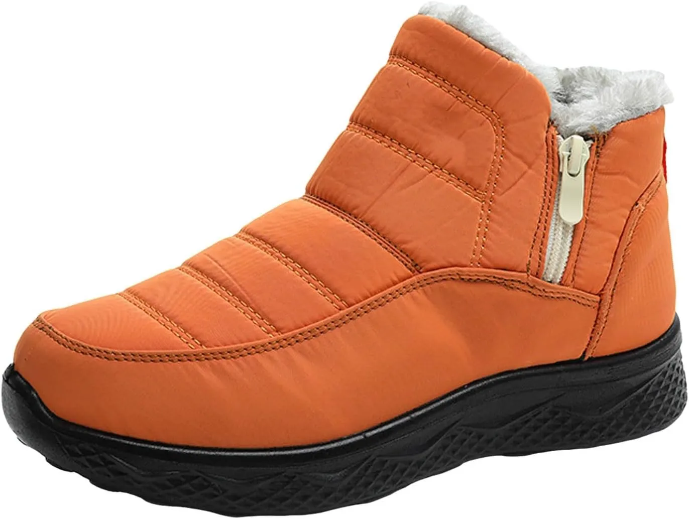 Winter Snow Boots for Women Warm Plush Waterproof Insulated Slip On Outdoor Shoes Mens Anti-Slip Comfy Outdoor Ankle Boots