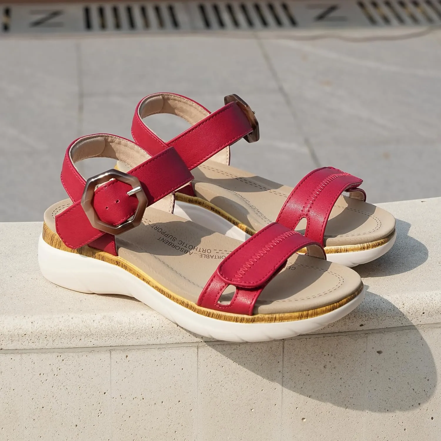 Women Orthotic Arch Support Sandals Comfortable Walking Sandals
