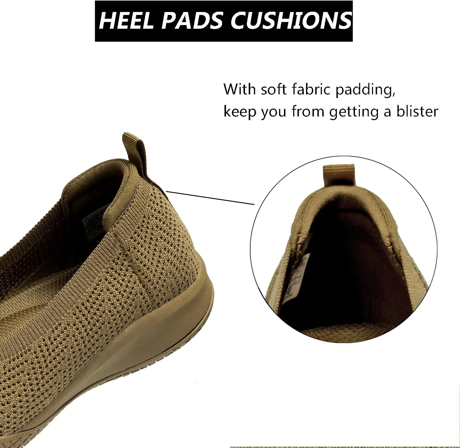 Women's Flats Slip On Go Walk Shoes for Women Comfortable Walking Sneakers Knit Low Wedge Dressy Ballet Shoes Zapatos para Mujer