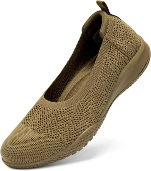 Women's Flats Slip On Go Walk Shoes for Women Comfortable Walking Sneakers Knit Low Wedge Dressy Ballet Shoes Zapatos para Mujer