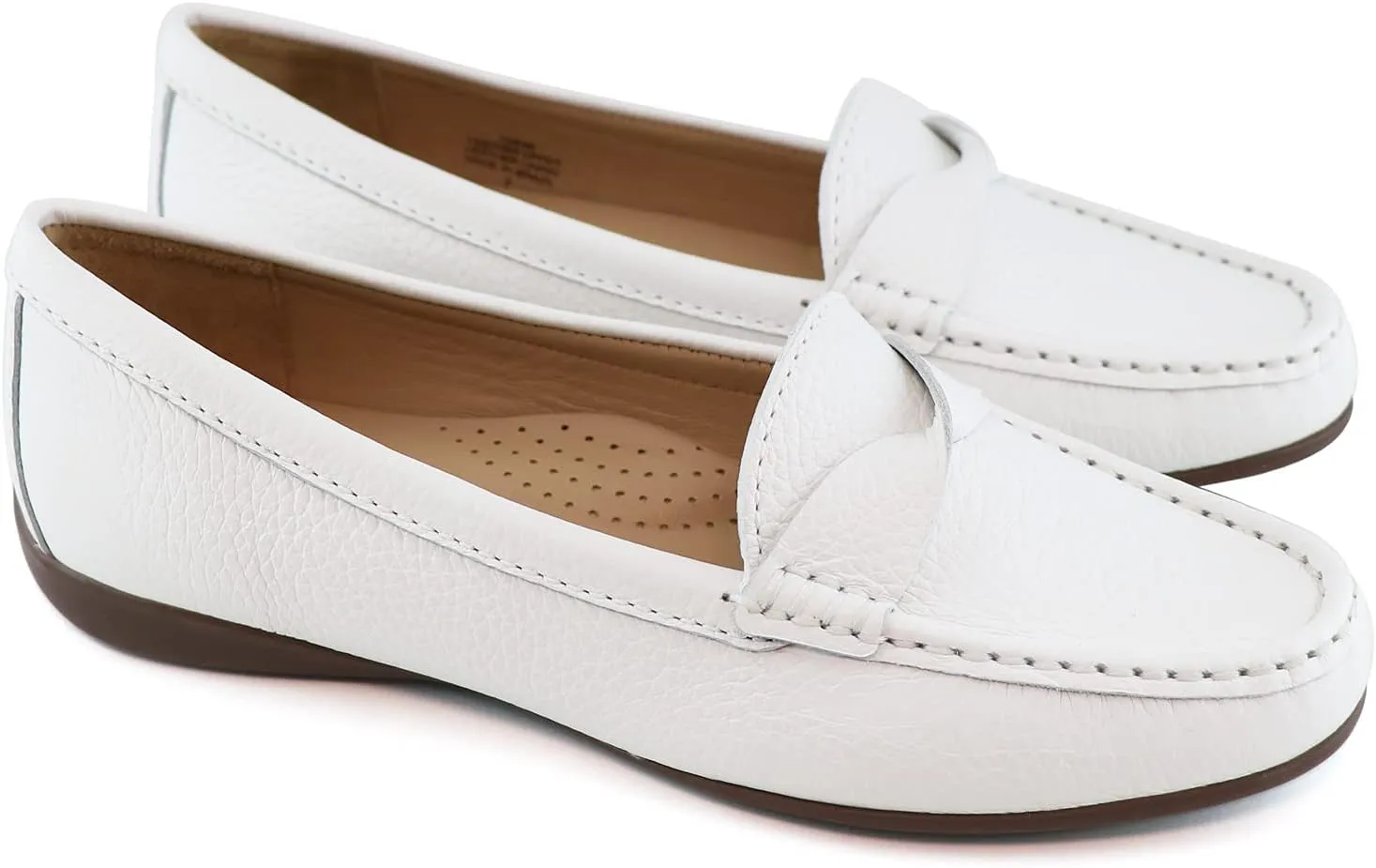 Women's Genuine Leather Casual Comfort Slip on Loafers