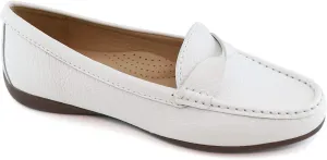 Women's Genuine Leather Casual Comfort Slip on Loafers