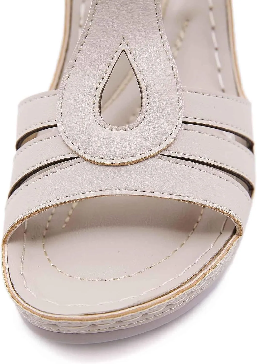 Women's High Heel Sandals Comfortable Dressy Open Toe Slip On Summer Beach Vacation Work Date Party Casual