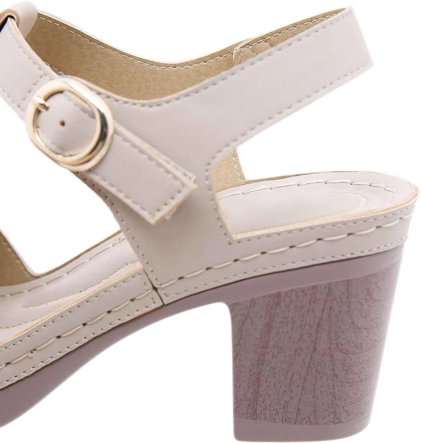 Women's High Heel Sandals Comfortable Dressy Open Toe Slip On Summer Beach Vacation Work Date Party Casual