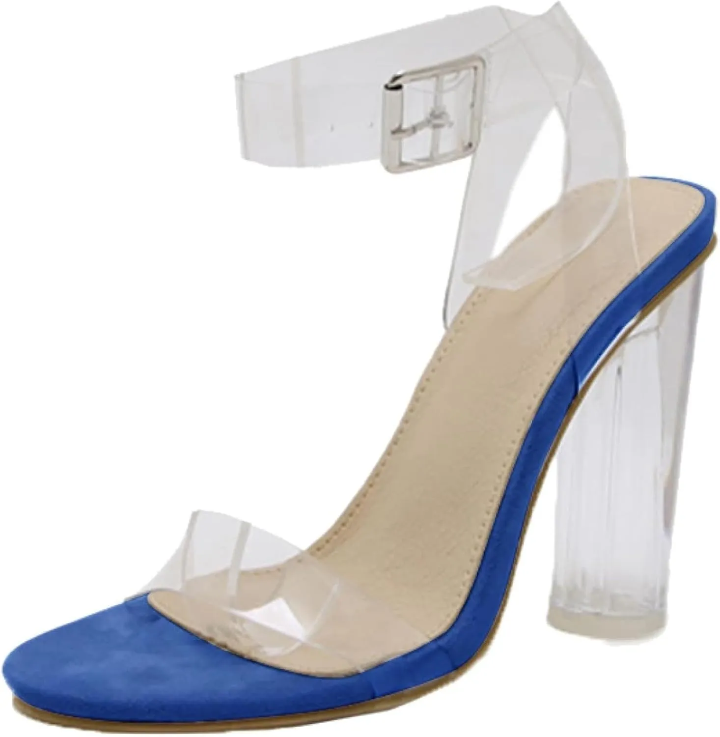 Women's High Heels, Sandals with Exposed Toes, Transparent Ankle Straps, Women's Shoes, Bride, Bridesmaid