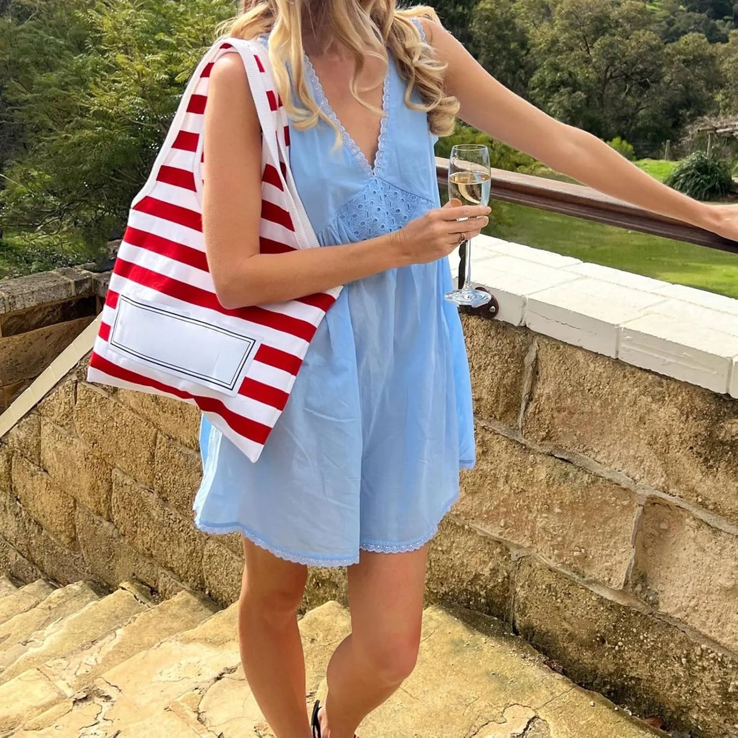 Womens Lace Mini Dress Y2k Aesthetic Summer Flowy Going Out Boho Ruffle Hem Floral Short Dress Beachwear