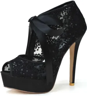 Women's Mary Kitten Heels Platform ​High Heels Sandals Peep Toe Dress Wedding Bridal Shoes for Women Bride Bridesmaid