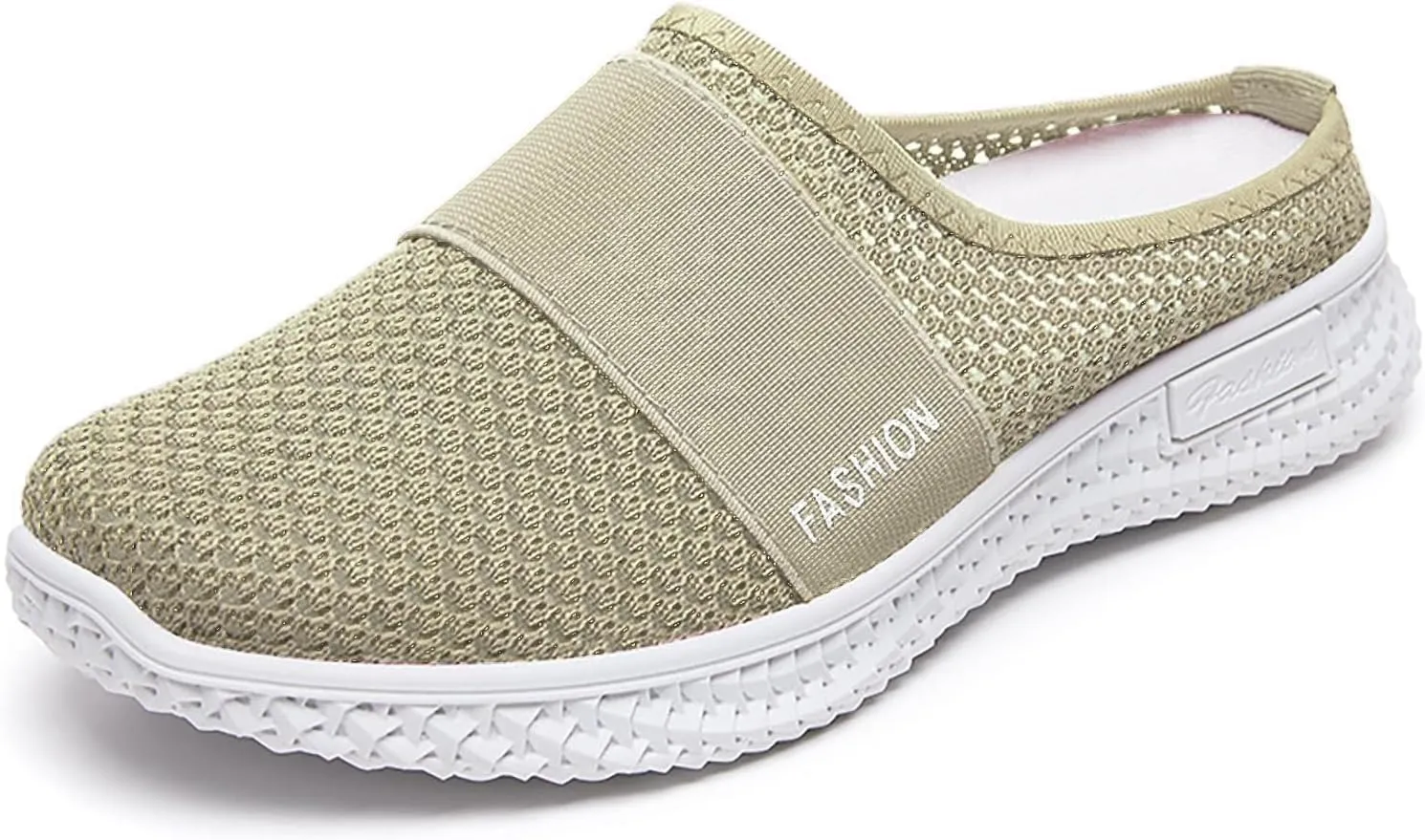 Womens Mules Comfortable Orthopedic Shoes with Arch Support Breathable Hollow Out Clogs Lightweight Open Back Shoes Diabetic Air-Cushion Slip-On Walking Shoe Closed Toe Mules
