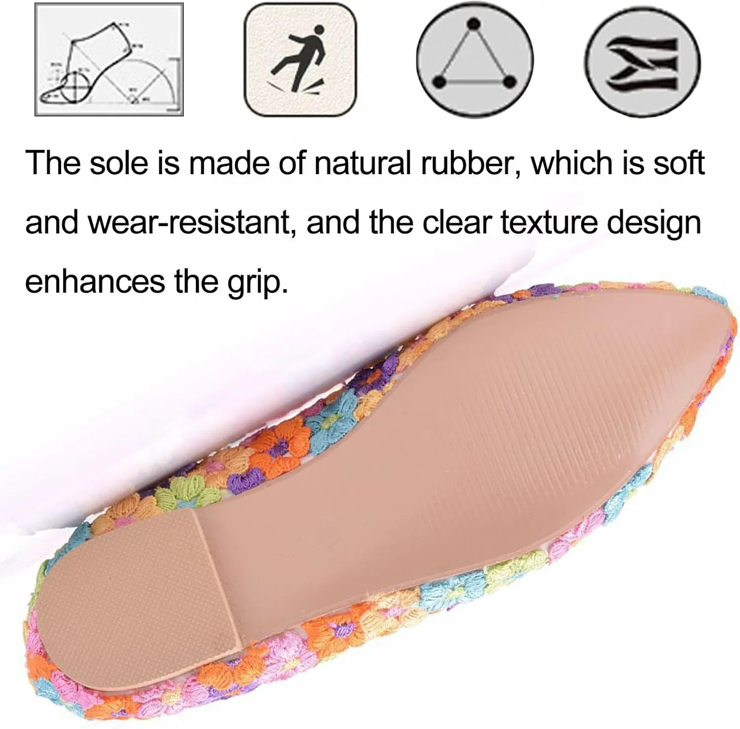 Women's Pearl Lace Slip-On Ballet Flats Pointed Toe Pumps Breathable Comfortable Dress Wedding Shoes for Party Evening Dating