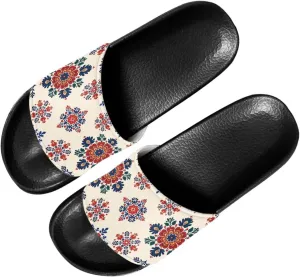 Women's Soft Slide Sandals Anti-slip Bathroom Shower Shoes House Slippers Adult Beach Slide SizeUS 6-13.5