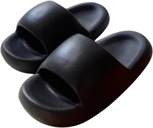Women's Summer Slides Chic Minimalist Soft Shower Slippers, Non-Slip Bathroom House Sandals Indoor Outdoor
