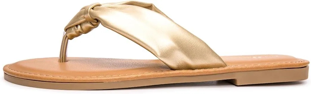 Women's Thong Sandals Flip Flop T Strap Sandals Slip On Flat Sandals Casual Slide Sandals for Women Dressy Summer