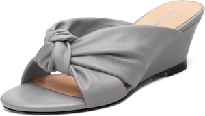 Women's Wedge Heel Sandals,Round Open Toe Slope Sandals for women,Casual Party,Dating,Vacation,Summer Must Have Sandals