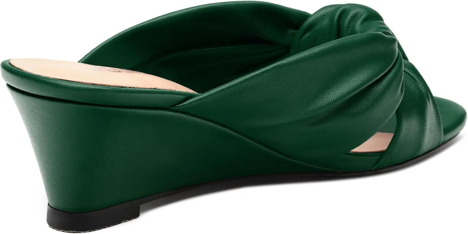 Women's Wedge Heel Sandals,Round Open Toe Slope Sandals for women,Casual Party,Dating,Vacation,Summer Must Have Sandals