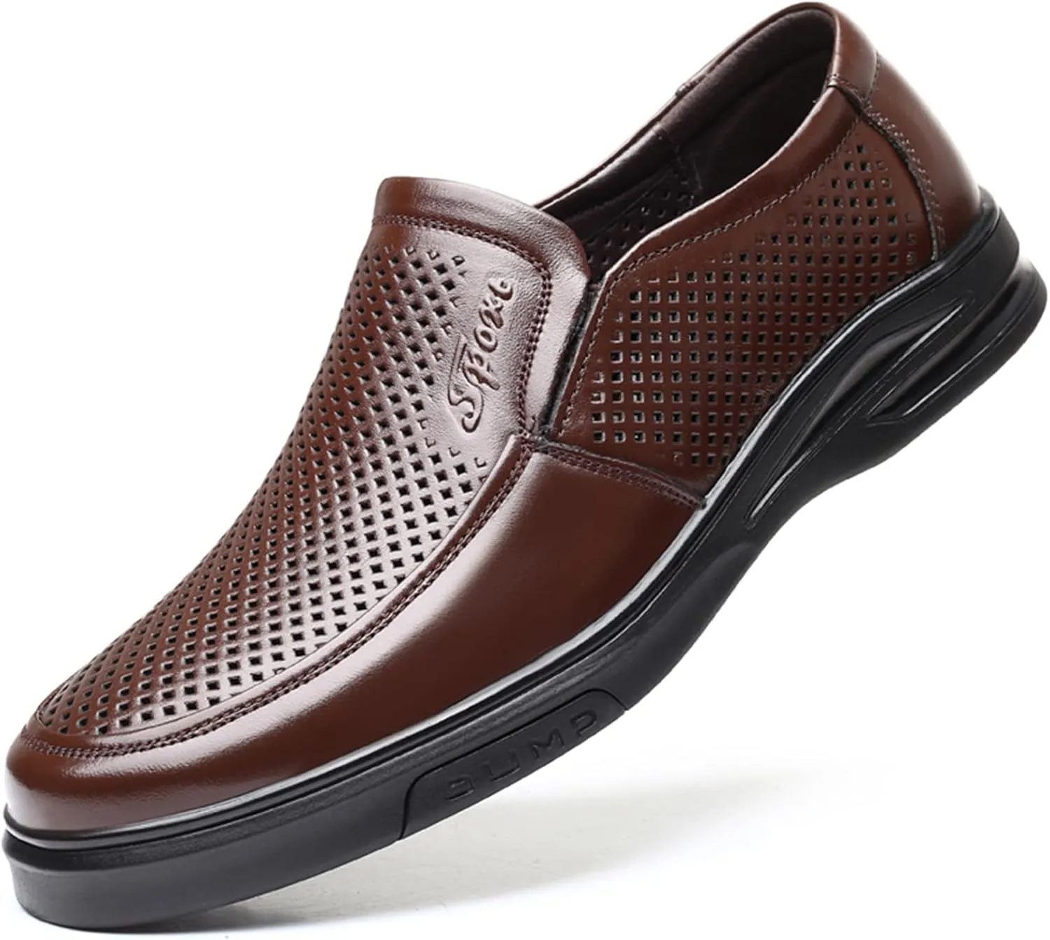 WUIWUIYU Men's Boys' Oxfords Flats Slip-on Business Formal Dress Leather Shoes Wedding Party Shoes