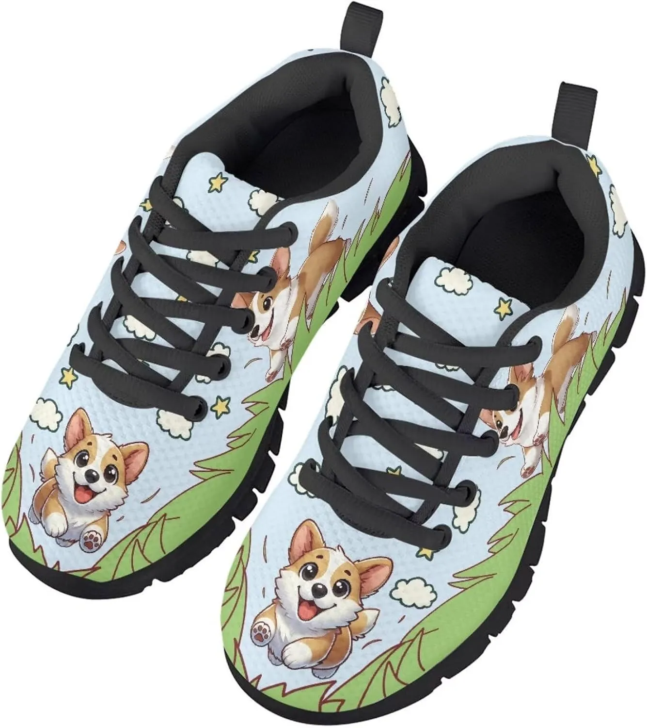Yzaoxia Girls Tennis Shoes Athletic Running Sneakers Lace Up Mesh Sport Shoes School Gym Outdoor Footwear Size 11-Size 5
