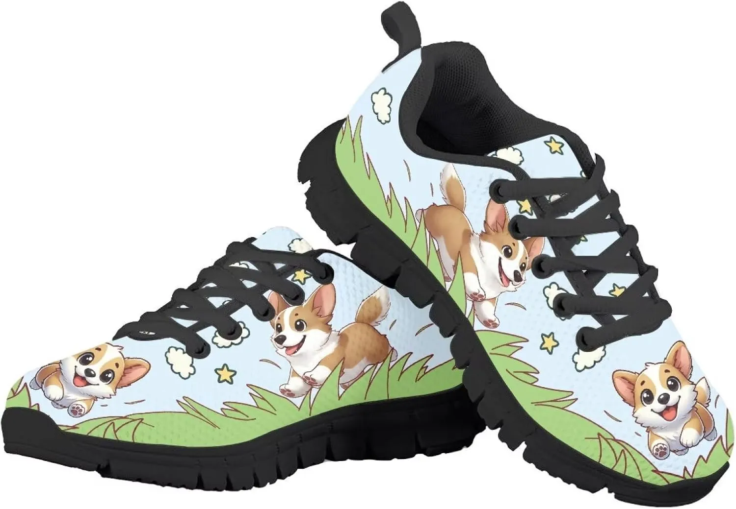 Yzaoxia Girls Tennis Shoes Athletic Running Sneakers Lace Up Mesh Sport Shoes School Gym Outdoor Footwear Size 11-Size 5